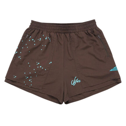 Sp5der Double Layer Shorts Brown