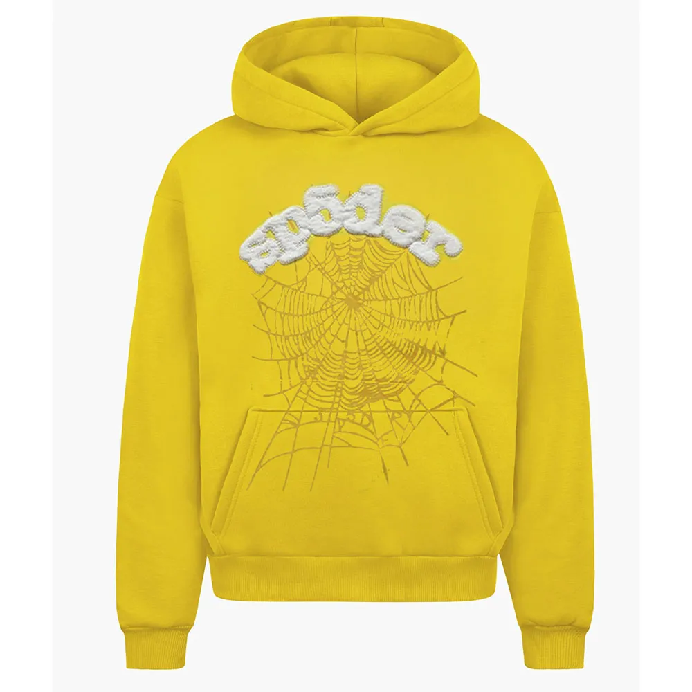 The Latest Collection Yellow Sp5der Hoodie
